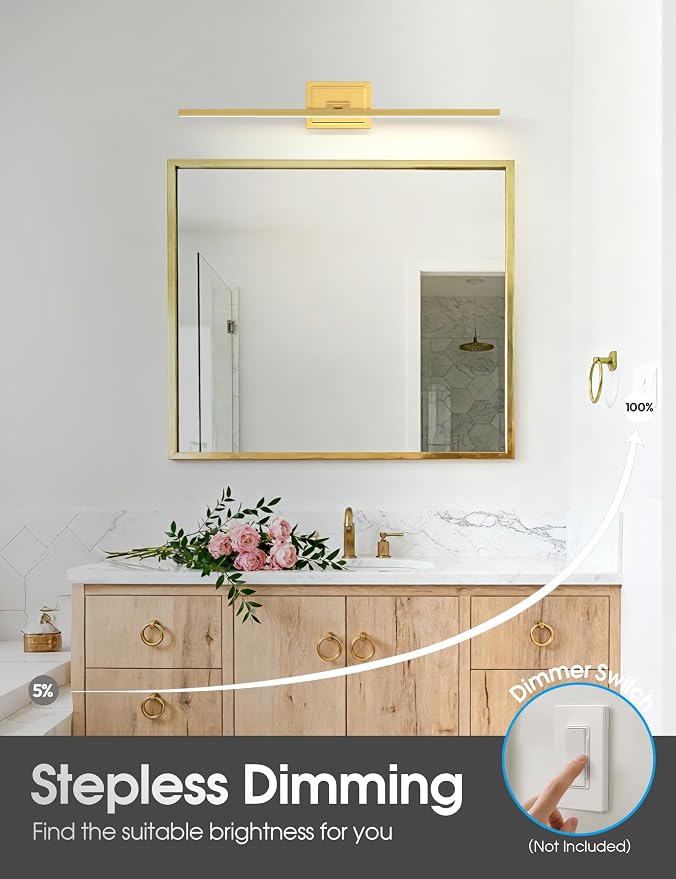 VOLISUN Bathroom Vanity Light 31.5 inch, 18W Dimmable 5CCT Led Bathroom Light - Image 5