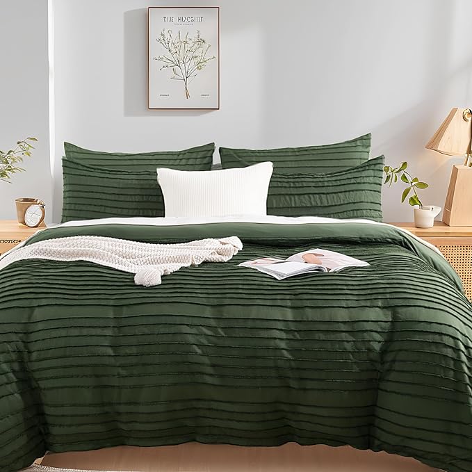 NEXHOME PRO Duvet Cover King, 3 Pieces Boho Tufted Duvet Cover Set, Soft and - Image 6