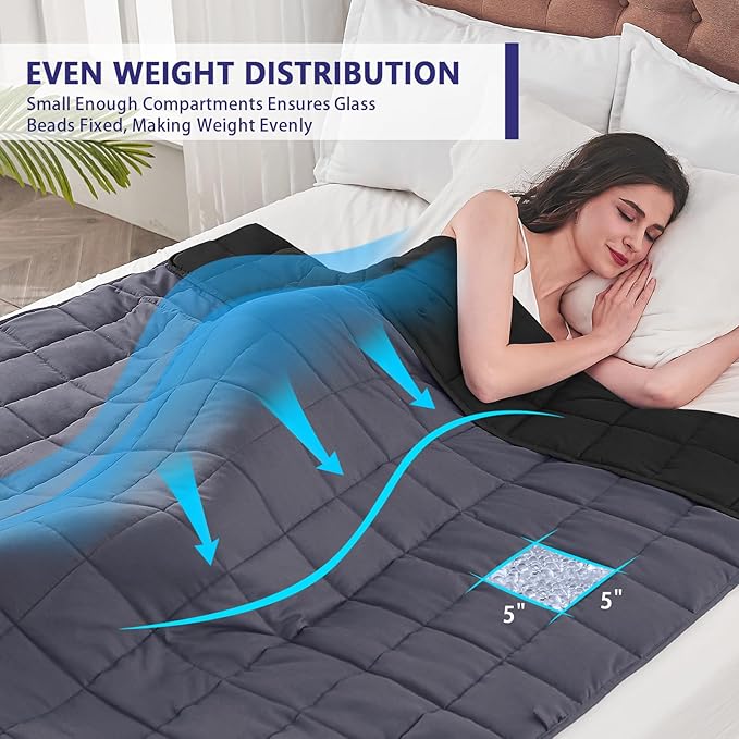 yescool Weighted Blanket for Adults Cooling Heavy Blanket for Sleeping Perfect - Image 4