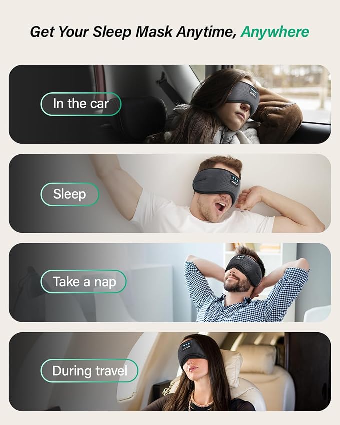 LC-dolida Sleep Headphones, Sleep Mask - Image 8