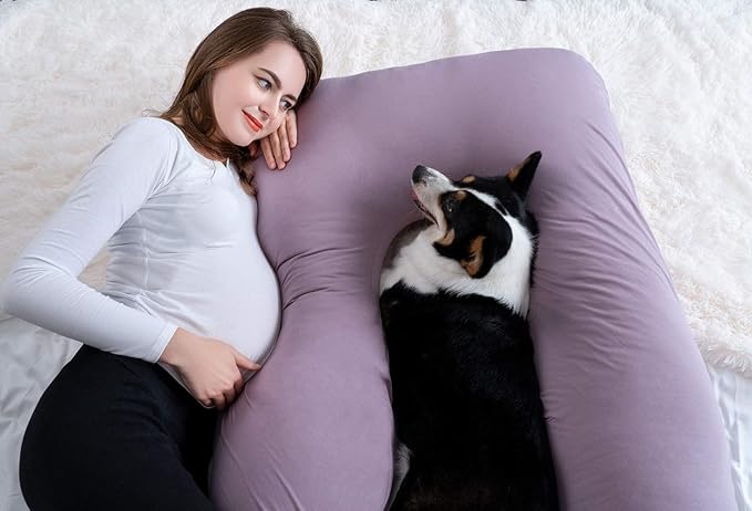 Meiz U Shaped Sleeping, Cooling 60‘’ Maternity Pillow - Image 6