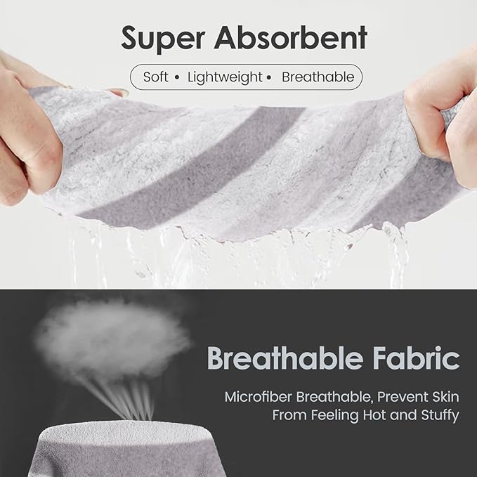 JML Bath Towels, Large Microfiber Towel Set, Ultra Soft, Super Absorbent - Image 4