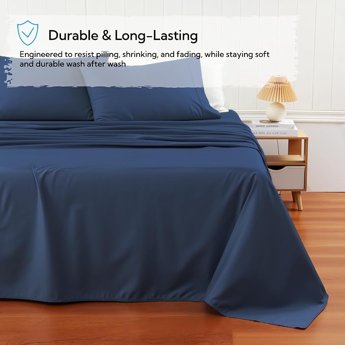 Cotton Flat Sheets Only, 600 TC 100% Cotton Flat Sheet Top Sheet Only, Twin - Image 5