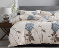 SLEEPBELLA Duvet Cover King, 600 Thread Count Cotton Botanical Flowers Pattern by SLEEPBELLA