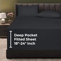 Royale Linens Extra Deep Pocket Full Fitted Sheet Only by ROYALELINENS