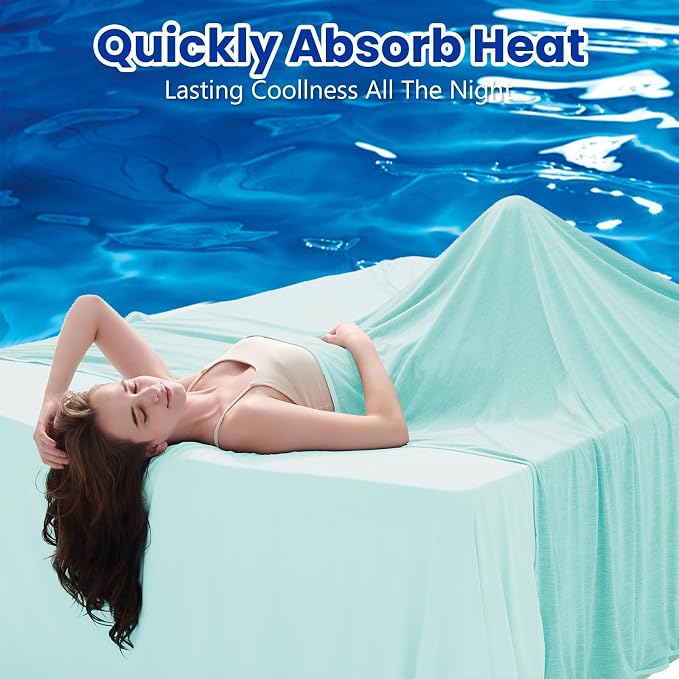 TOPCEE Cooling Blanketfor Night Sweats Absorbs Heat to Keep Adults, Children - Image 2