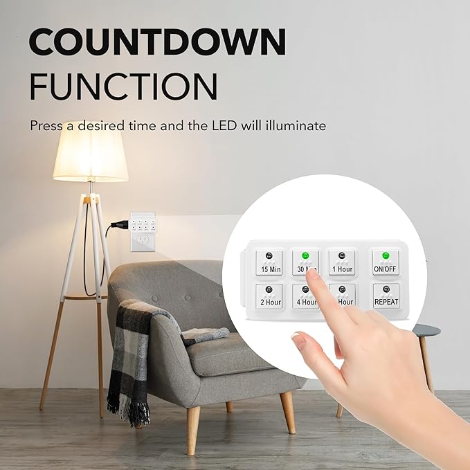 BN-LINK 2 Pack Indoor Countdown Timer - Image 5