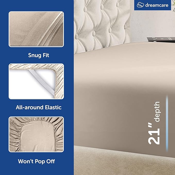 DREAMCARE King Size Sheets Set - Image 6