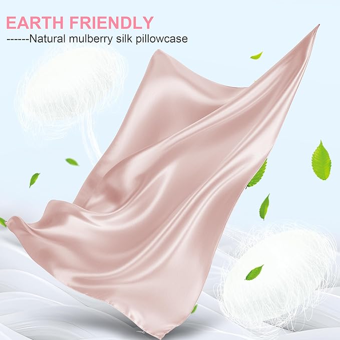 Silk Pillow Cases 2 Pack Queen Size - Image 2