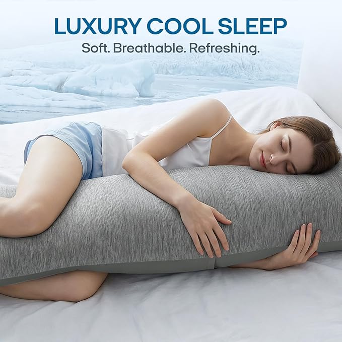 ZonLi Cooling Body Pillowcase for Hot Sleepers, Breathable Body Pillow Cover - Image 6