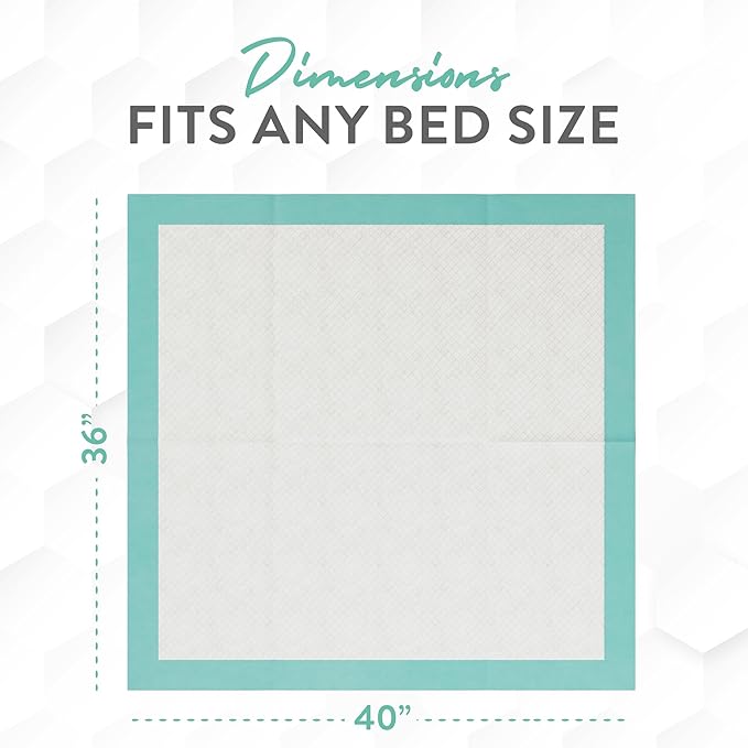 Inspire Extra Large Super Absorbent Disposable Bed Pads - Image 2