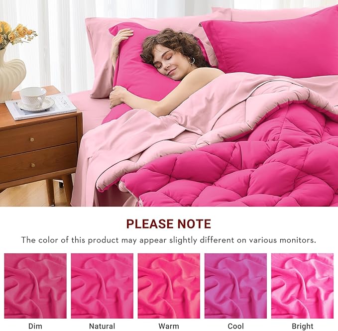 MUXHOMO 5 Pieces Twin XL Comforter Set, Reversible Bed in a Bag Twin XL Size - Image 6