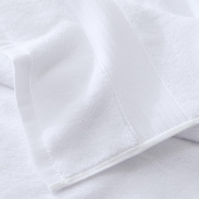 27x55 Bath Towels 100 Percent Cotton 650GSM Luxury Super Soft Absorbent - Image 7