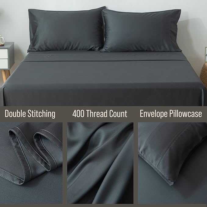 Bella Coterie | Luxury Bamboo Viscose Queen Size Pillowcase Set | 100% - Image 3