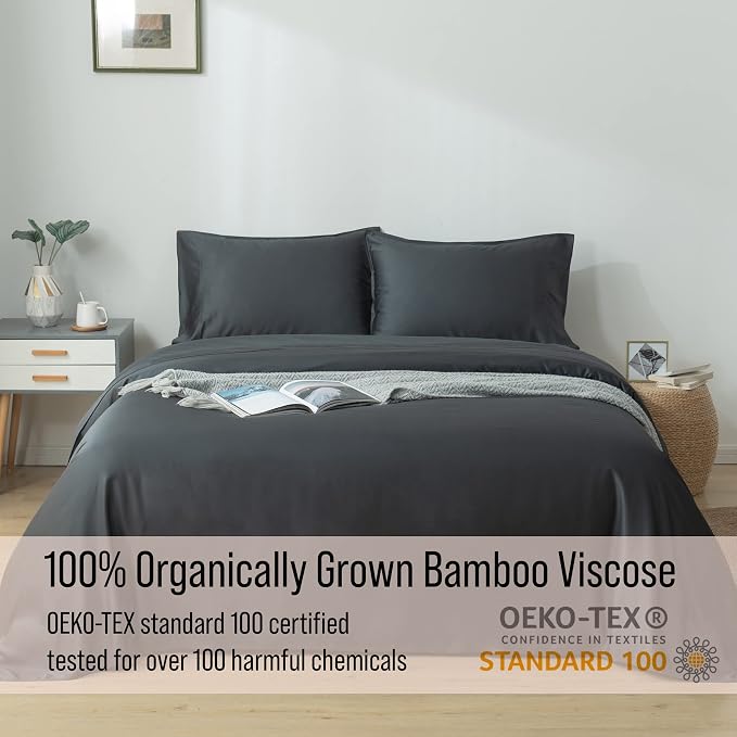 Bella Coterie | Luxury Bamboo Viscose Queen Size Pillowcase Set | 100% - Image 4