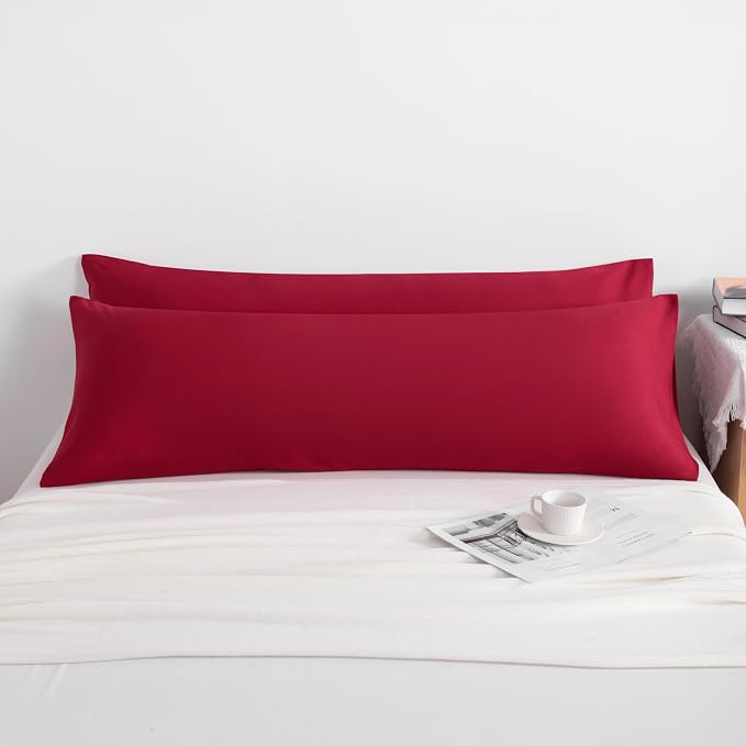 NTBAY Body Pillow Cases Set, 2 Pack Brushed Microfiber 20x54 Inches, Stain - Image 4