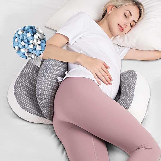 Chilling Home Portable Pregnancy Pillow Memory Foam–Maternity Body Pillow by ChillingHome