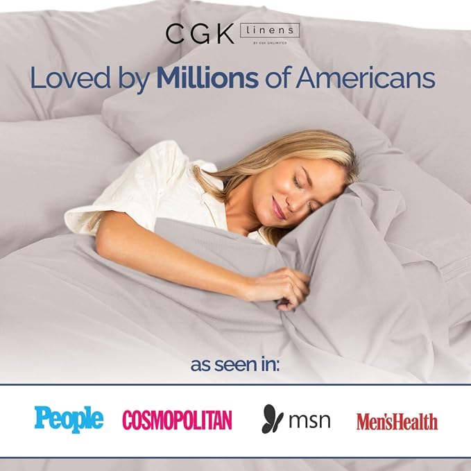 Extra Deep Twin 400 Thread Count Cotton Fitted Sheet - Image 7
