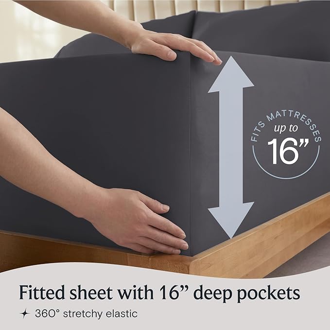 LuxClub 3 PC Twin Sheet Set, Deep Pockets Wrinkle Free Cooling Bed Sheets Hotel - Image 6