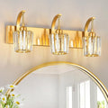 Modern Bathroom Vanity Light, 3-Light Gold Wall Sconce by FDPBY
