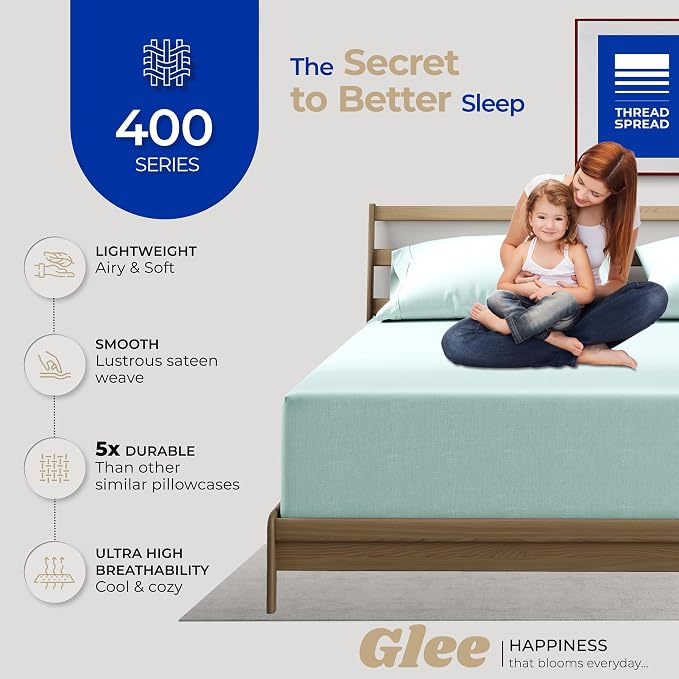 Thread Spread 100% Cotton Pillow Cases Queen Size Set of 2 - Image 2