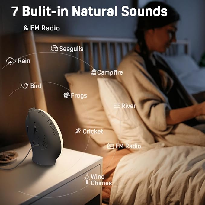 JALL Wake Up Light Sunrise Alarm Clock - Image 3