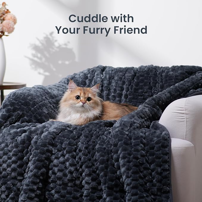 Drewin Weighted Blanket Queen Size 20lbs, Soft Cozy Jacquard Sherpa Weighted - Image 6