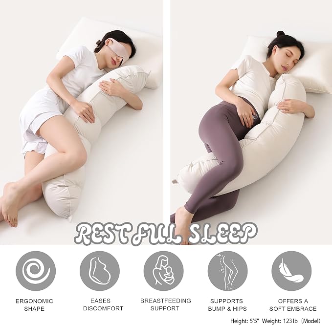 Peallow – Long Round Body Pillow - Image 5