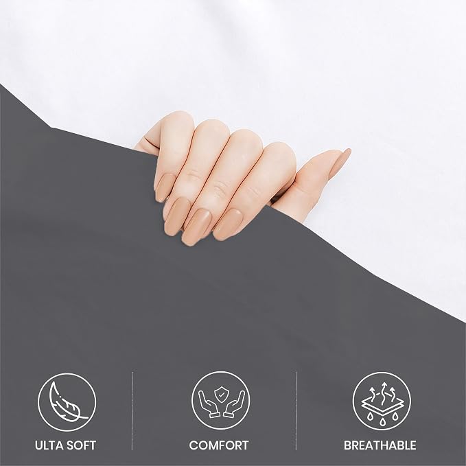 GOLD TEXTILES Full Flat Sheet 6 Pack – Brushed Microfiber Top Sheets - Image 4