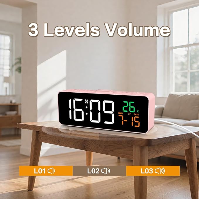 Netzu 3-in-1 Digital Clocks for Living Room - Image 7