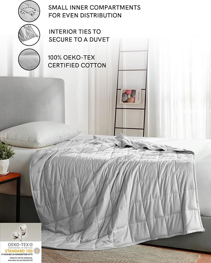 YnM Weighted Blanket — Heavy 100% Oeko-Tex Certified Cotton Material - Image 5
