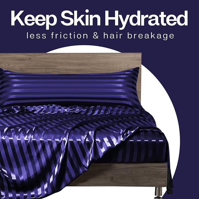MR&HM Satin Body Pillow Cover, 20x54 inches Body Pillow Case - Image 6