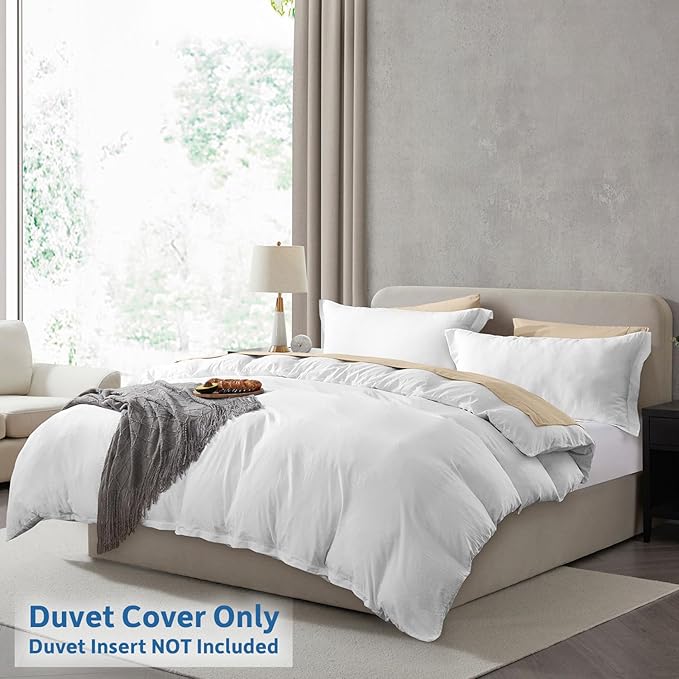 Nestl White Duvet Cover Queen Size - Image 2