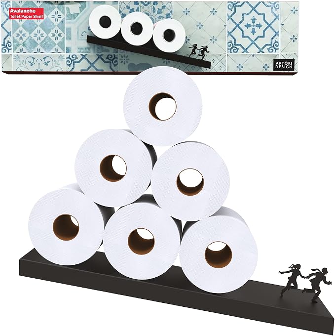 Artori Floating Toilet Paper Shelf Storage by ARTORIDESIGN