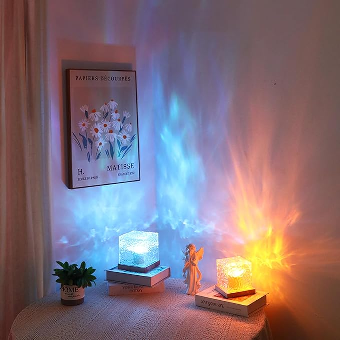 Ocean Wave Projector Light, 16 Color Rechargeable Ocean Lamp, - Image 7