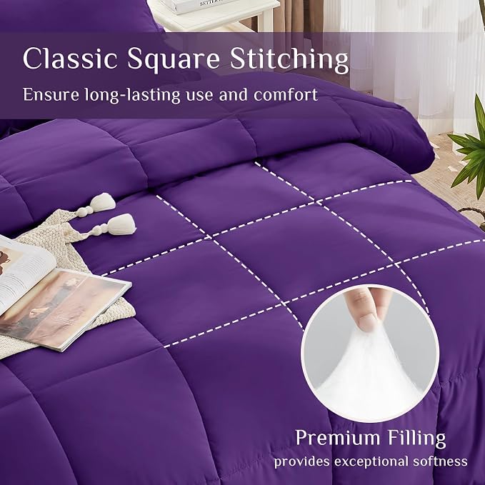 JOLLYVOGUE California King Comforter Set, Ultra-Soft Bed in a Bag Cal King Size - Image 3