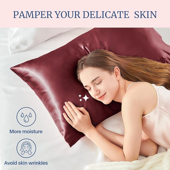 BEDELITE Satin Pillowcase for Hair and Skin, Super Soft Similar to Silk Pillow - Image 4