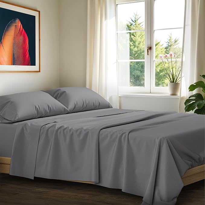 100% Egyptian Cotton Split King Sheets Sets by AshtonSheets