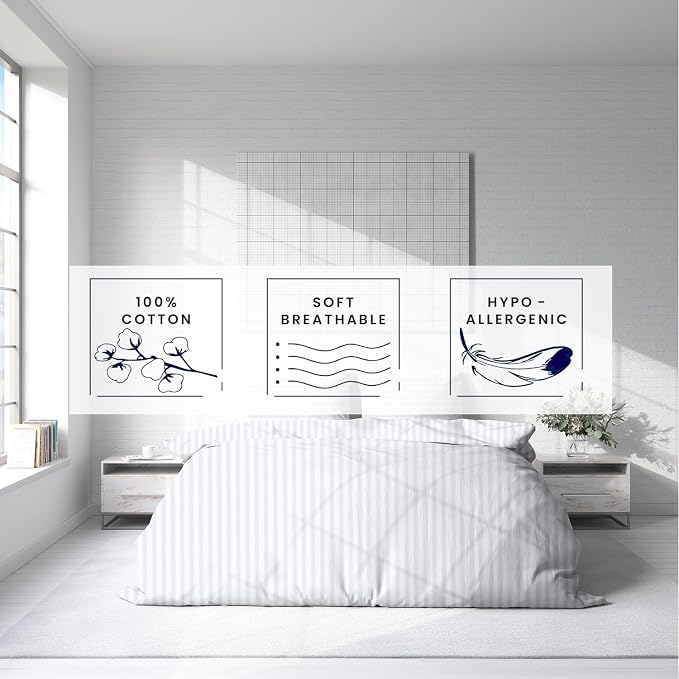 Kotton Culture Custom Duvet Cover -100% Egyptian Cotton 600 Thread Count Soft - Image 5
