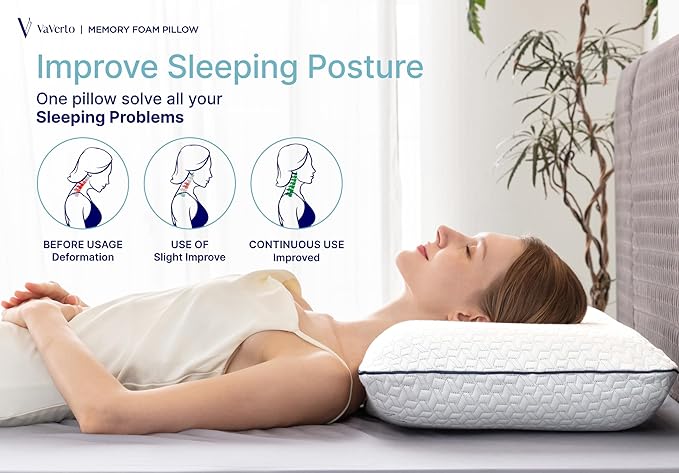 Cooling Gel Memory Foam Pillow - Image 4