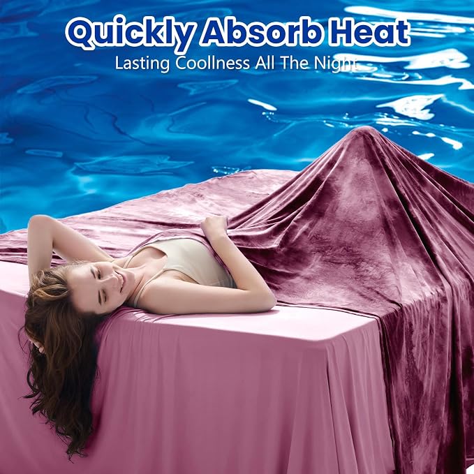 Topcee Cooling Blanket for Hot Sleepers and Night Sweats, 100% Oeko-Tex - Image 2