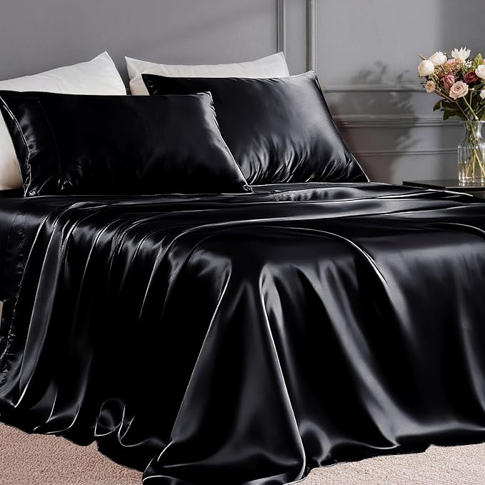 FreshCulture Satin Sheets King Size by FreshCulture