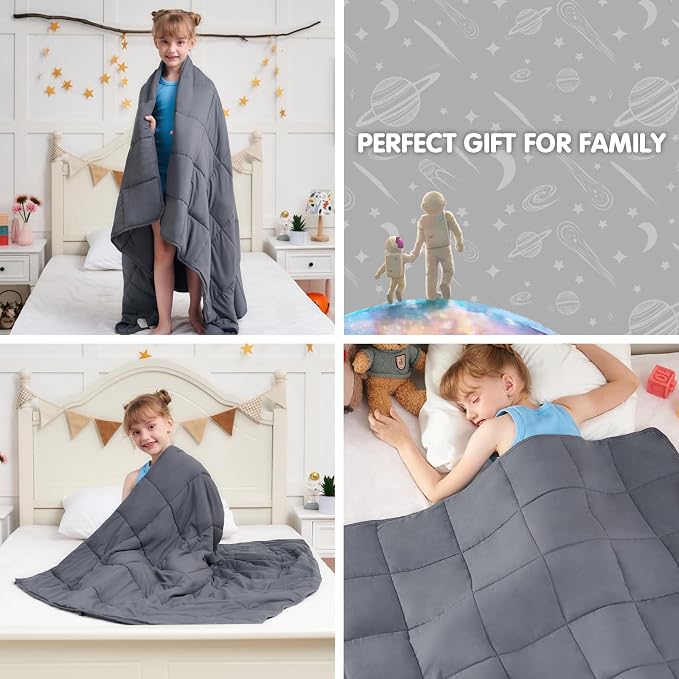 Weighted Blanket Kids 3lbs, Cooling Heavy Throw Blanket - Image 8