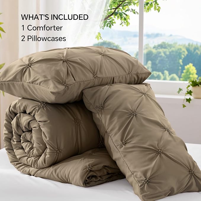 BEDELITE Light Brown King Size Comforter Set - Image 7