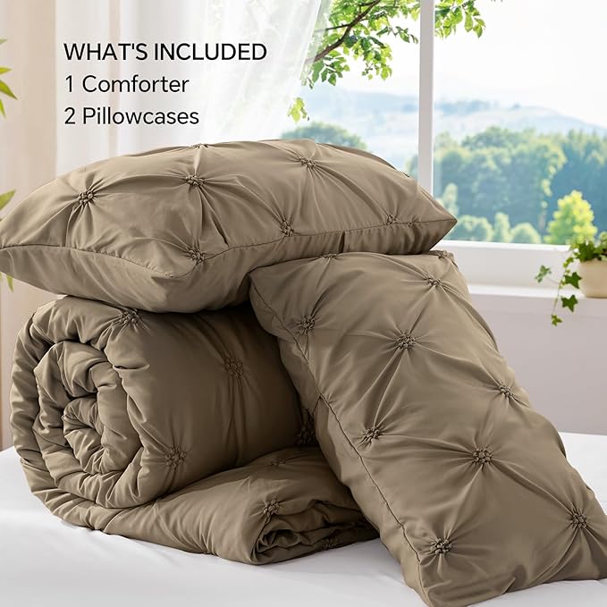 BEDELITE Light Brown Queen Comforter Set - Image 7
