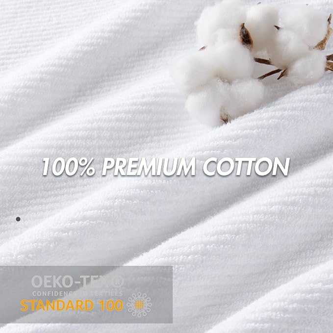 Madison Park Bathroom Towel Set of 6 Diagonal Ribbed, 500 GSM - Image 3