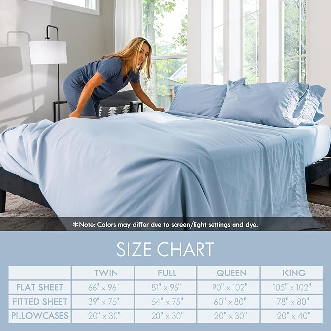ClevaHome Full Size Sheet Set - Image 5