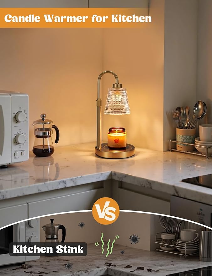 Innqoo Gold Candle Warmer Lamp - Image 4