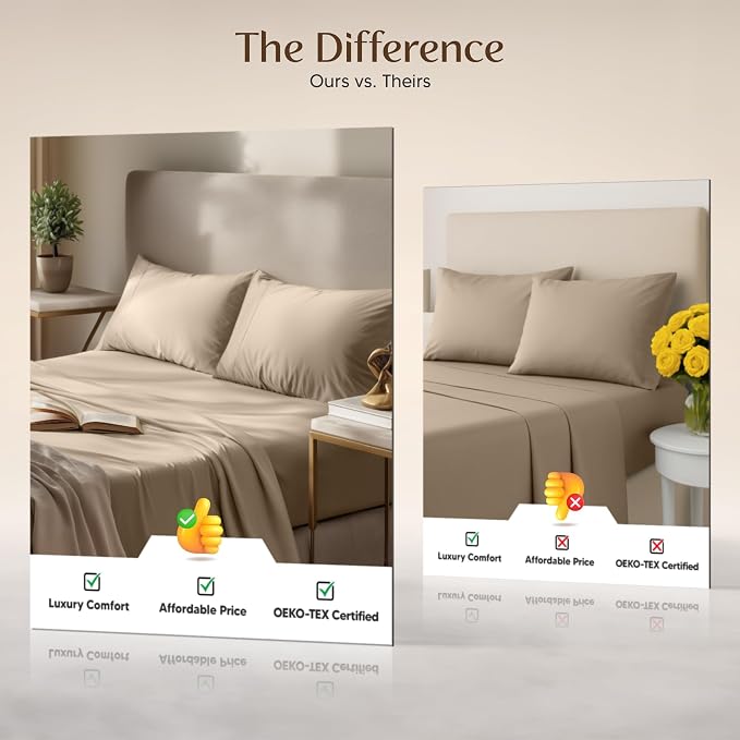 Utopia Bedding Twin Sheet Set – 3 Piece Bed Sheets - Image 6