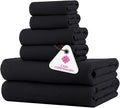 CASA COPENHAGEN Waffle 6Pcs 100% Egyptian Cotton Large Designer Towels Gift by CASACOPENHAGEN